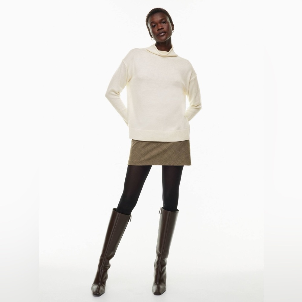 Aritzia Cream Turtleneck Sweater